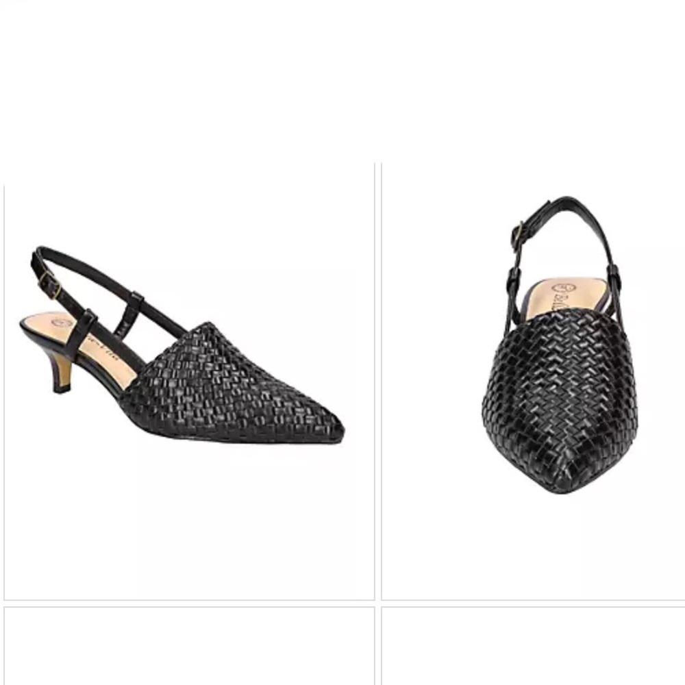 NWOB Bella Vita ‘Kaisley’ Black Slingback Mules - Picture 6 of 11
